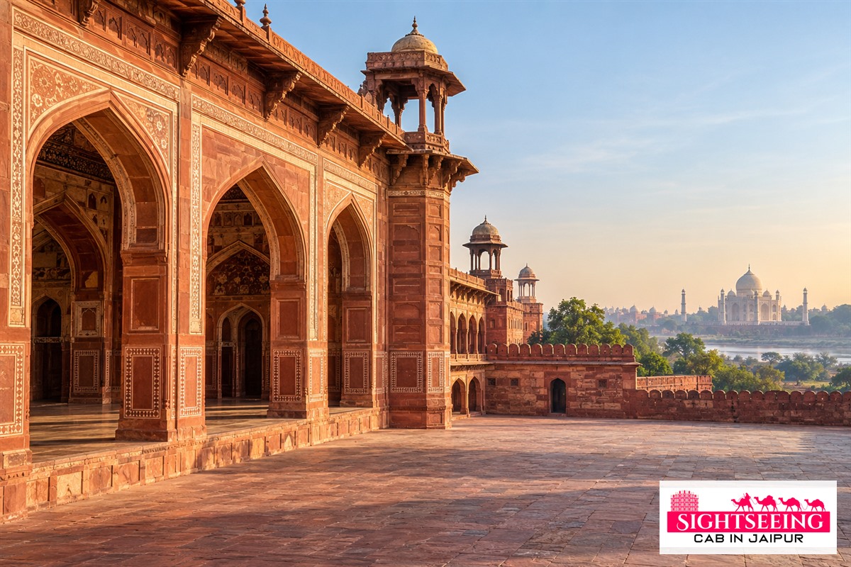 Agra Fort morning sightseeing on Jaipur to Agra tour