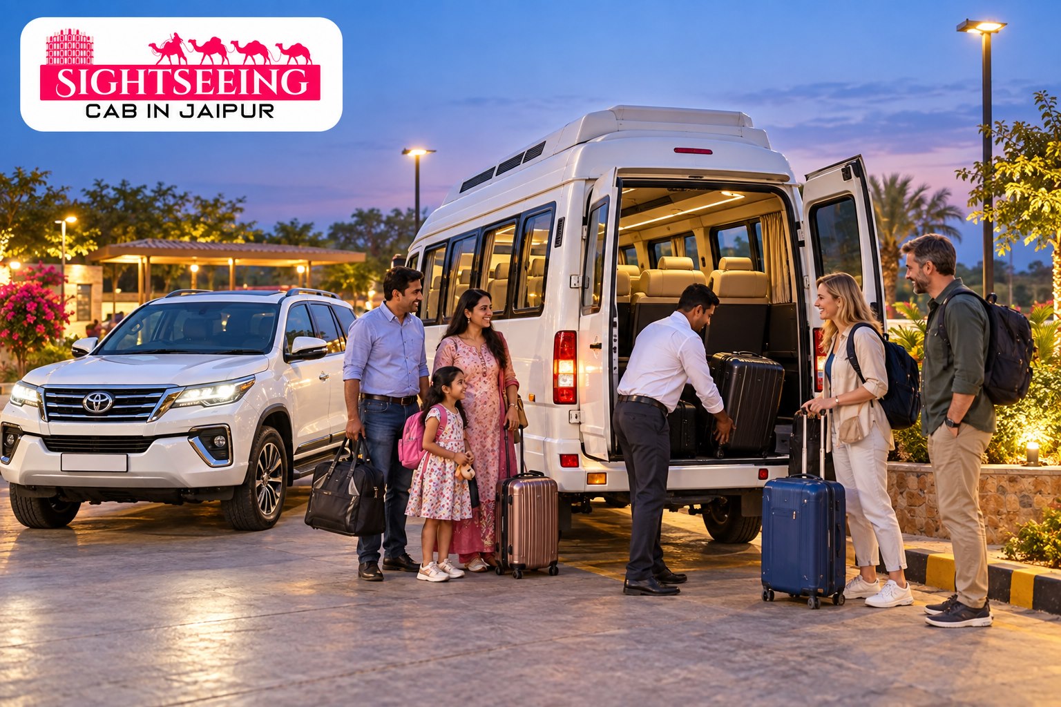 Private SUV and Tempo Traveller for Golden Triangle road tour