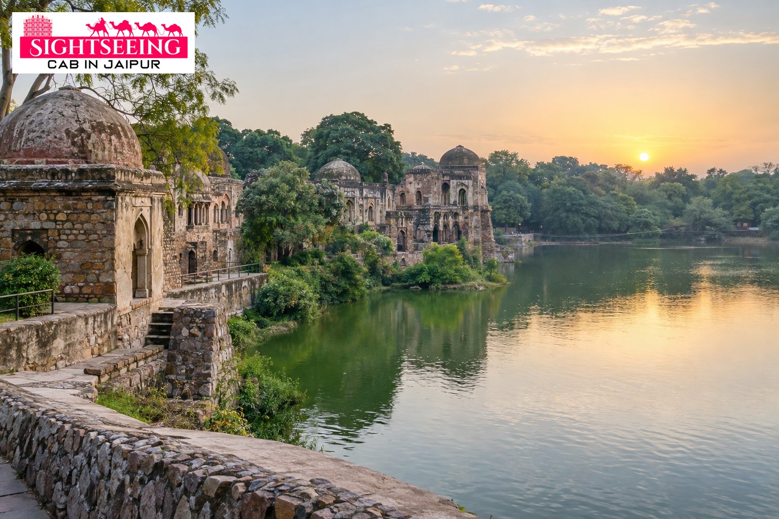 Hauz Khas heritage and lake Delhi