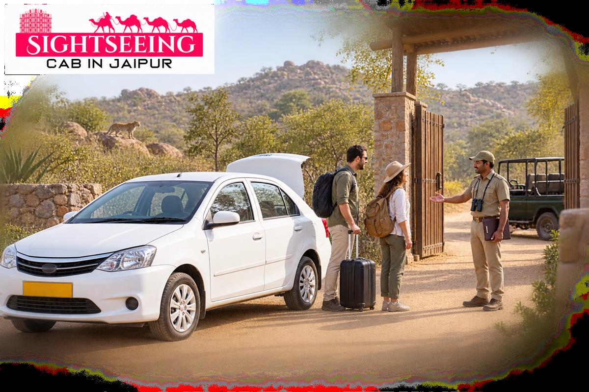 Private cab transfer to leopard safari entrance near Jaipur
