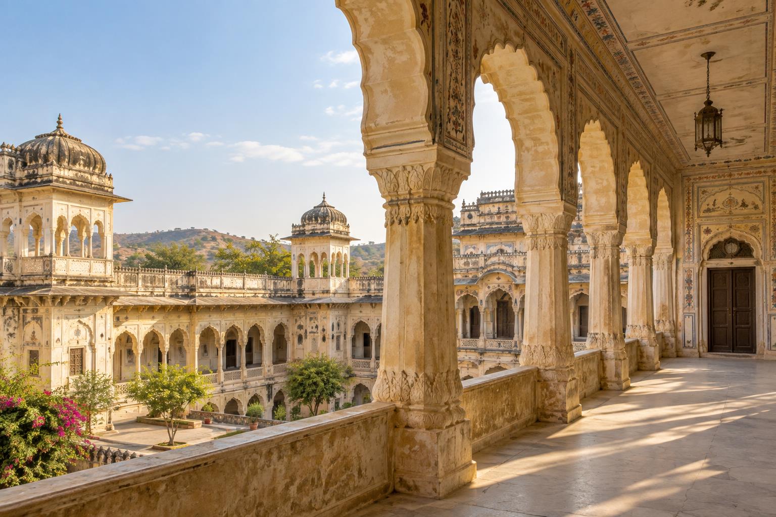 AI-generated Khetri Mahal heritage travel visual