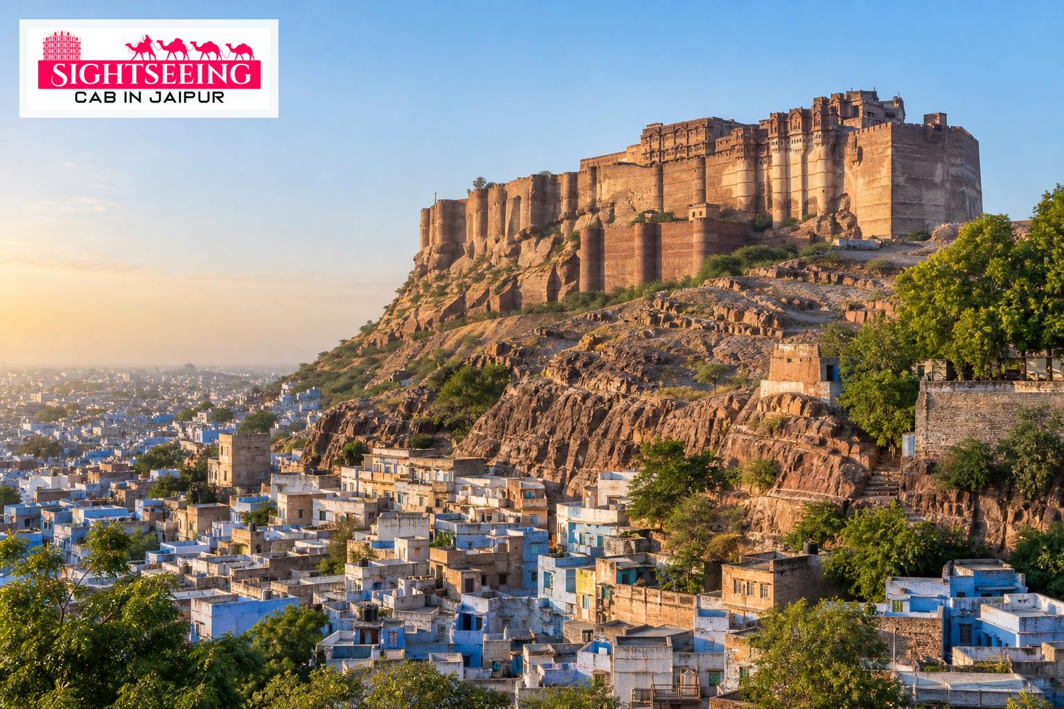 Mehrangarh Fort above the Blue City of Jodhpur