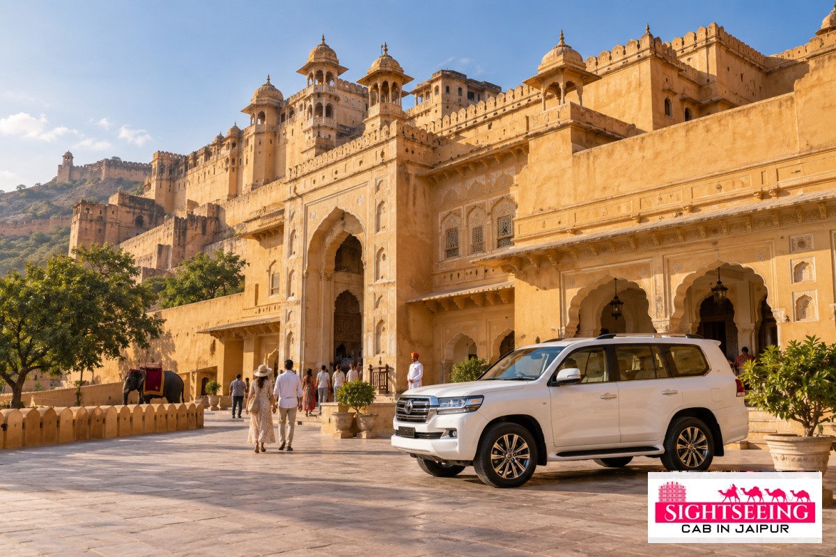 Luxury SUV at Amber Fort Jaipur