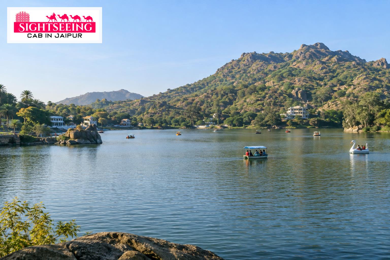 Nakki Lake surrounded by Mount Abu hills