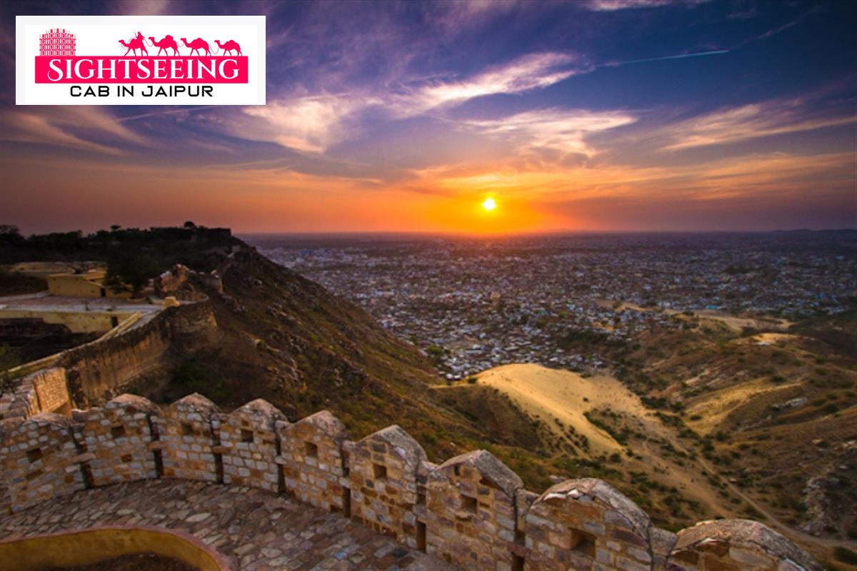 Panoramic Jaipur sunset view from Nahargarh Fort