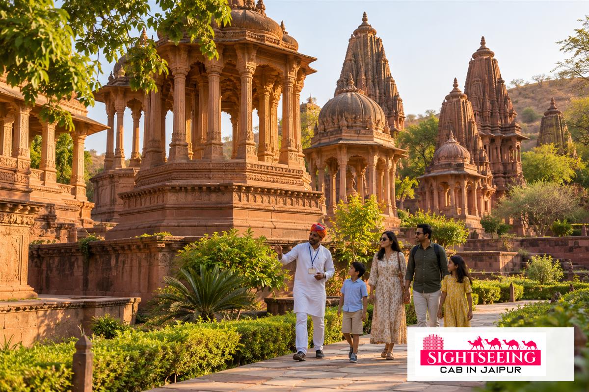 Family visiting Mandore Gardens Jodhpur