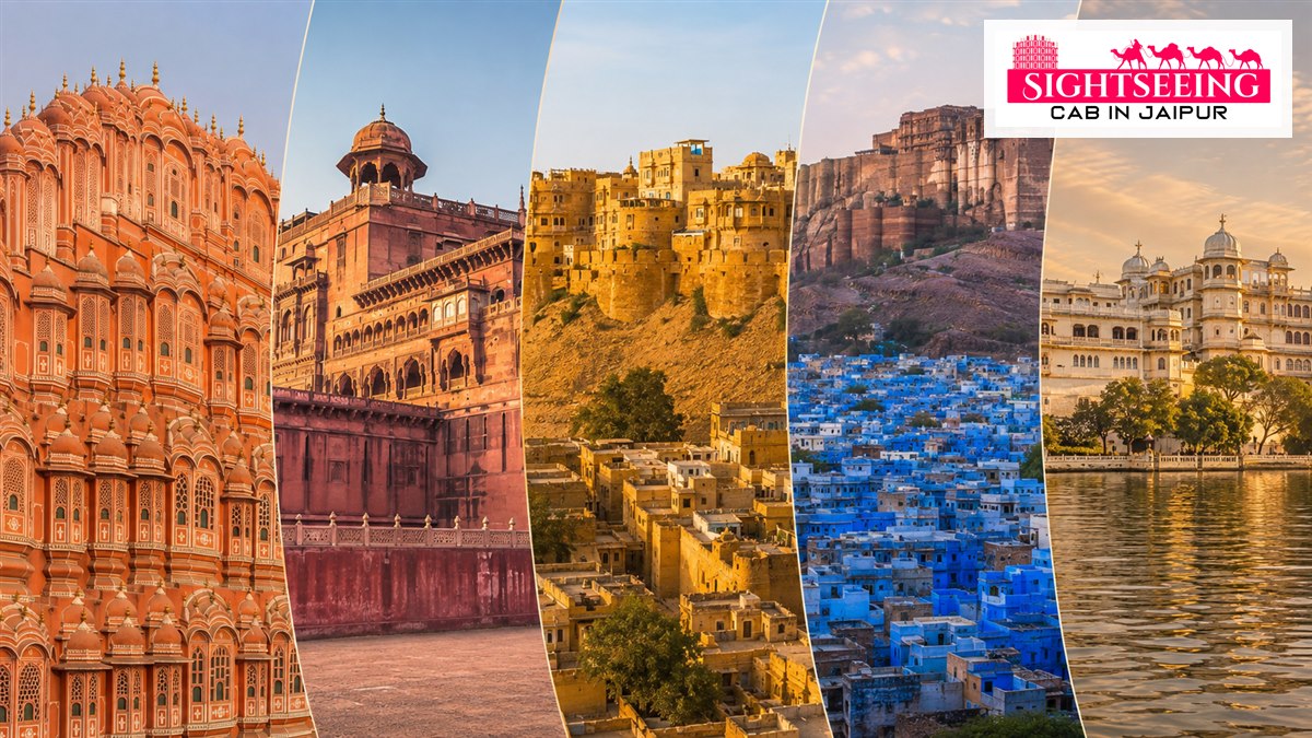 Branded Jaipur Bikaner Jaisalmer Jodhpur Udaipur tour collage