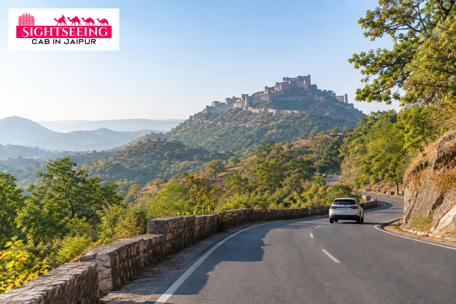 Scenic private cab journey from Udaipur to Kumbhalgarh